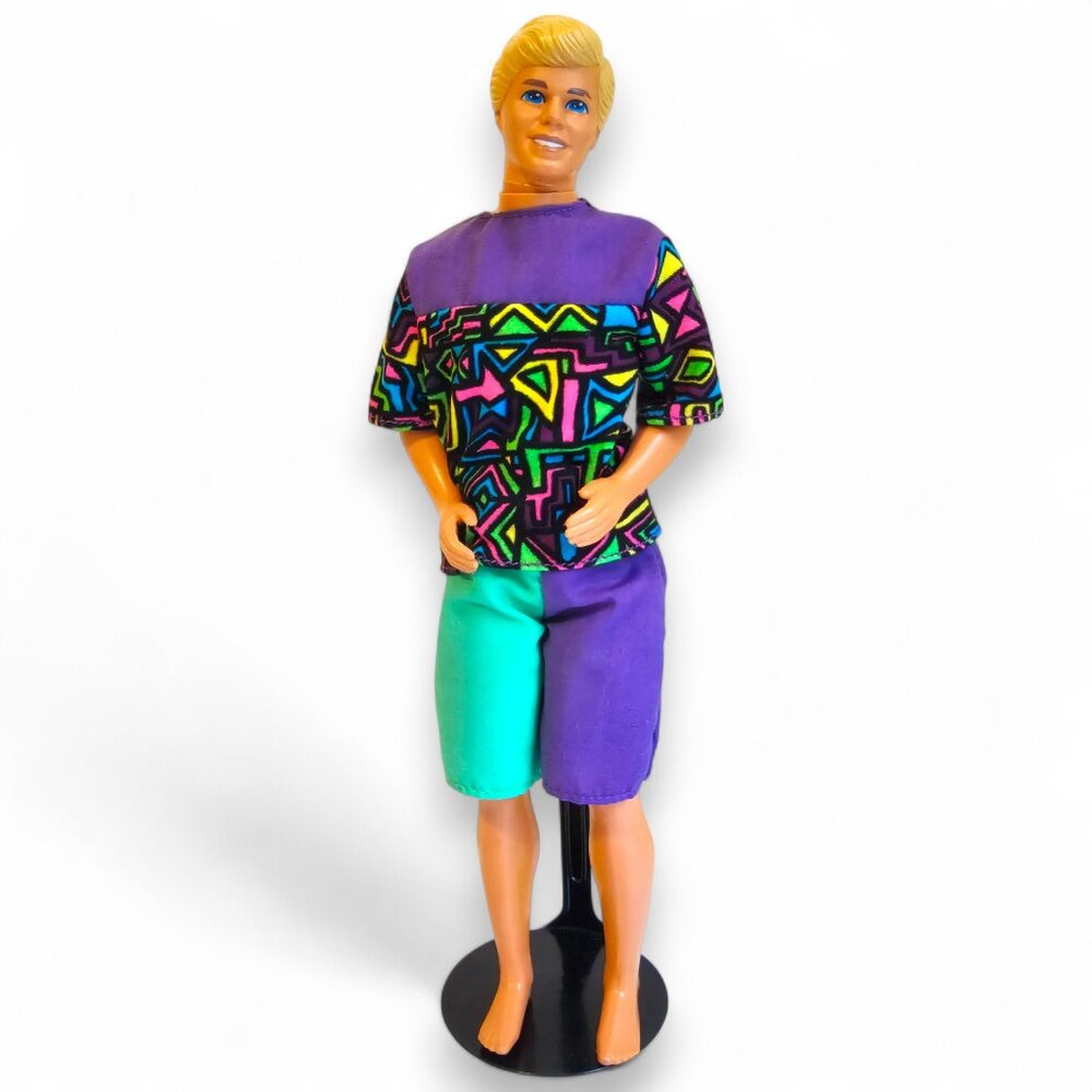 Mattel Barbie Ken Doll Blond Hair Blue Eyes in My First Fashions #3427 Vintage